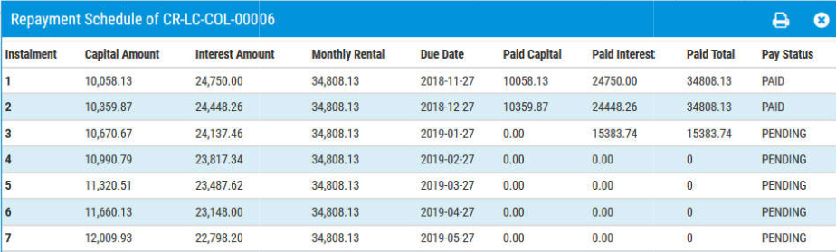 Easy Payment Credit Inquiry