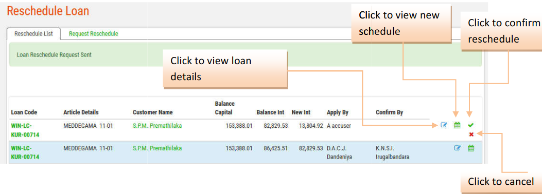 Enter username and press RESET