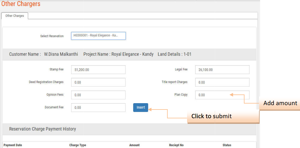 Enter username and press RESET