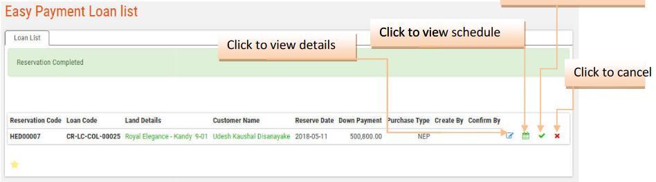Enter username and press RESET